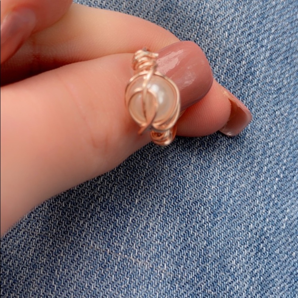 Handmade Wire Wrap Ring Birth Stone Good Luck - Picture 7 of 14